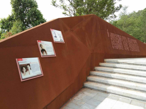 滦南耐候钢挡土墙